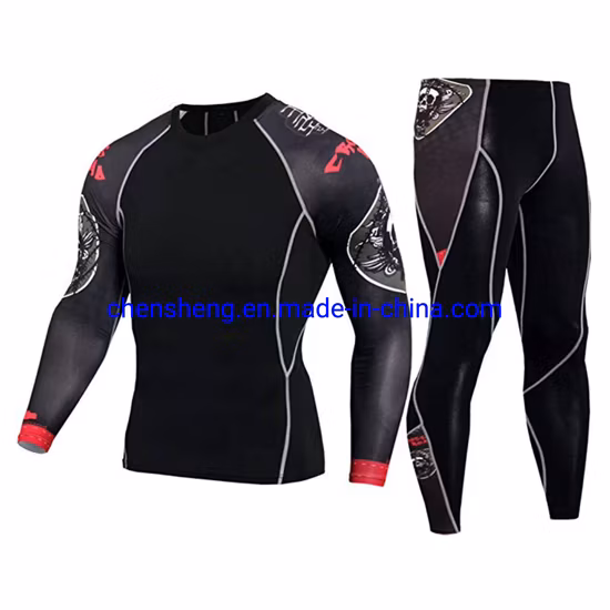 Athletic Performance Dry Fit Custom Printing T-Shirt and Pants for Men Gym Fitness Wear