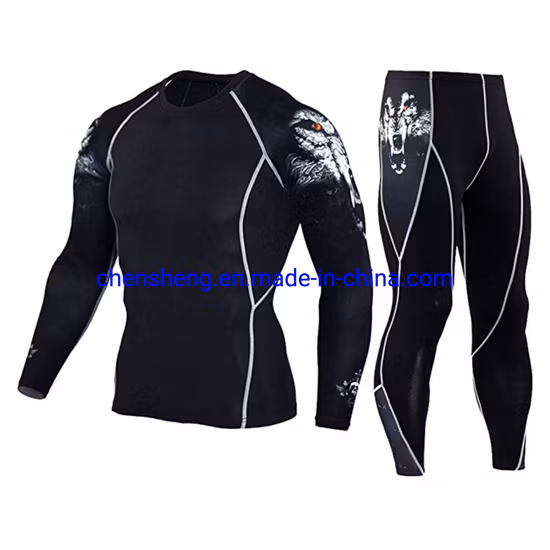 Athletic Performance Dry Fit Custom Printing T-Shirt and Pants for Men Gym Fitness Wear