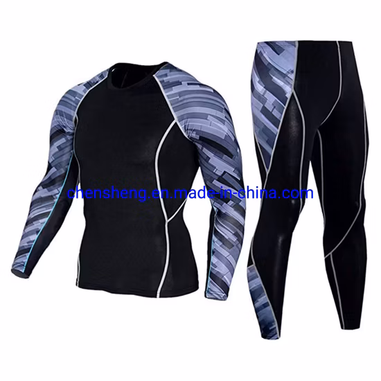 Athletic Performance Dry Fit Custom Printing T-Shirt and Pants for Men Gym Fitness Wear