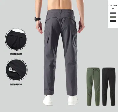 Pantaloni da uomo da moto con tasche personalizzate da jogging, pista vuota, pantaloni della tuta personalizzati da uomo